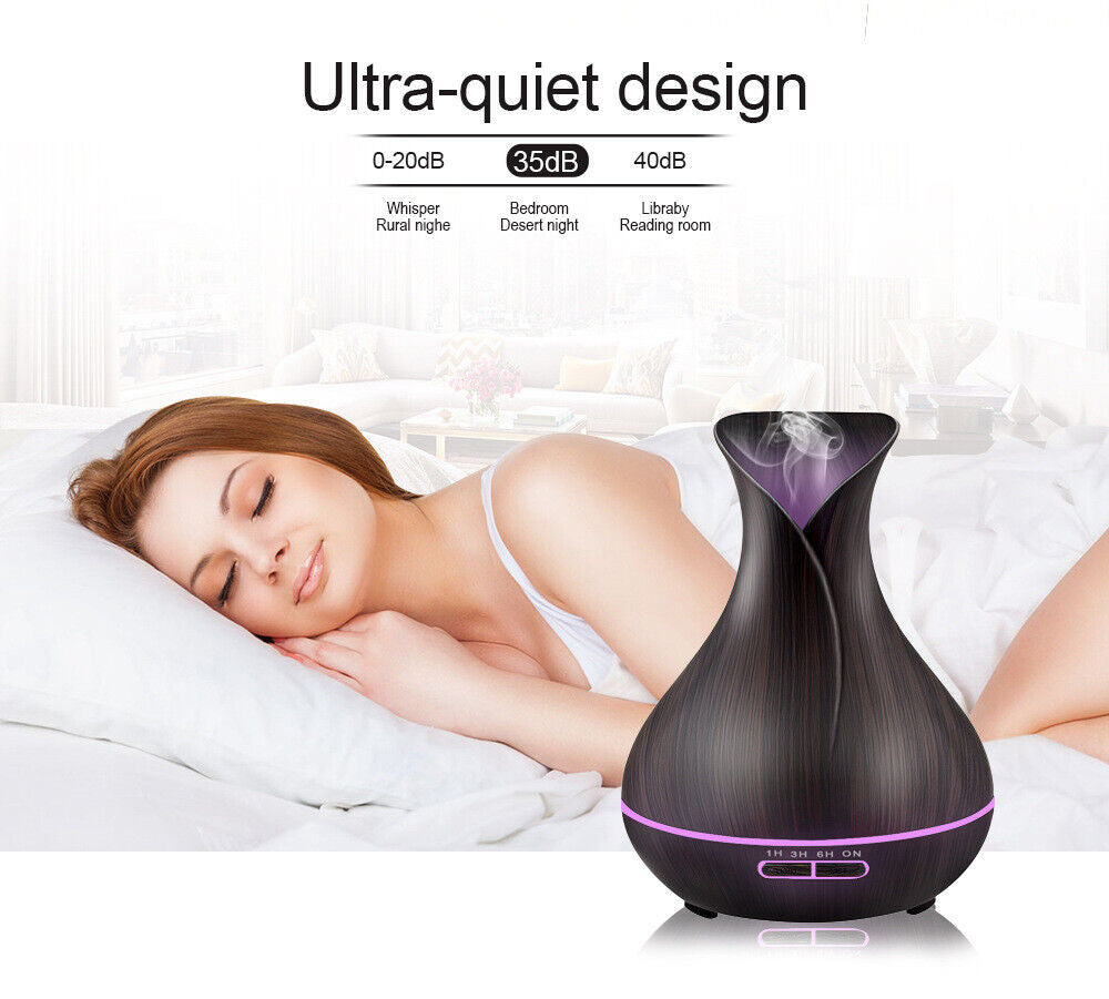 LED Aroma Aromatherapy Diffuser Essential Oil Ultrasonic Air Humidifier Purifier