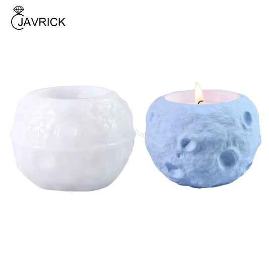 Moon Candlestick Silicone Mold Cup Molds Gypsum Holder Mould Aromatherapys Container Decorations Moulds